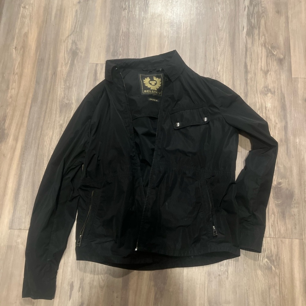Belstaff Black Lightweight Camber Jacket.